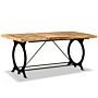 Vidaxl Dining Table Solid Rough Mango Wood 180 Cm