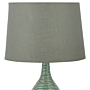 Bedside Table Lamp Light Green Ceramic Base