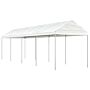 Vidaxl Gazebo With Roof White 8.92x2.28x2.69 M Polyethylene