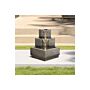 Multi-tier Modern Garden Fountain With Led Lights