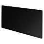 Adam Vitreo Medium Radiator Cover In Black Glass, 1200mm