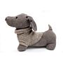 Grey Dog With Jumper Doorstop