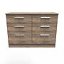 Contrast 6 Drawer Midi Chest In Vintage Oak