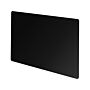 Adam Vitreo Small Radiator Cover In Black Glass, 900mm