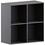 Vida Designs Durham 2x2 Cube Storage Unit, Black