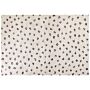 Rug Light Beige Cotton 160 X 230 Cm Rectangular Animal Motif