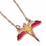 Harry Potter Rose Gold Plated Necklace Fawkes