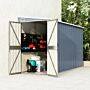 Vidaxl Wall-mounted Garden Shed Grey 118x288x178 Cm Galvanised Steel