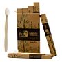 Bamboo Toothbrush - White - Family Pack Of 4 - Med Soft