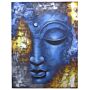 Buddha Painting - Blue Face Abstract