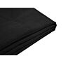 Bed Frame Cover Black Fabric For Bed 180 X 200 Cm Removable Washable