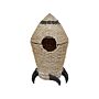 Wicker Rocket Basket Natural Seagrass Woven Toy Hamper Child's Room Accessory