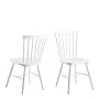 Riano Dining Chairs In White Set Of 2