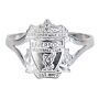 Liverpool Fc Sterling Silver Split Shank Ring Medium