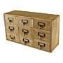 9 Drawer Triple Level Small Storage Unit