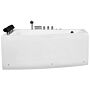 Whirlpool Corner Bath White Acrylic 182 X 121 Cm Right Hand Tub With Headrests