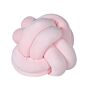 Decorative Cushion Pink Velvet Knot Pillow 20 X 20 Cm