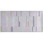 Rug Grey Polyester 80 X 150 Cm Low Pile Modern Abstract Pattern