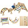 Aiyaplay 5 In 1 Toddler Climbing Frame With Ramp, Arch, For 18-48 Months, Multicolour