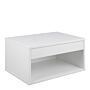 Cholet Square Bedside Table With 1 Drawer In White