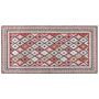 Area Rug Multicolour Cotton 80 X 150 Cm Modern Geometric Pattern Soft Home Decor