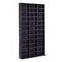 Homcom Cd / Dvd Storage Shelf Storage Unit For 1116 Cds Height-adjustable Compartments 102 X 24 X 195 Cm Black