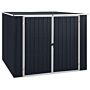 Vidaxl Garden Shed Anthracite 195x198x159 Cm Galvanised Steel