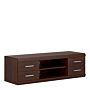 Imperial Wide 4 Drawer Tv Cabinet In Dark Mahogany Melamine