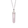 Gemstone Classic Point Pendant - Rose Quartz