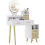 Homcom Elegant Dressing Table, With Storage - White