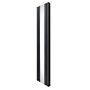 Flat Mirror Radiator - 1800mm X 425mm - Anthracite Grey