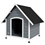 Pawhut Outdoor Dog Kennel Wooden Dog House W/ Removable Floor, Anti-corrosion Wood, For Large Dogs, 110w X 98d X 106.5hcm