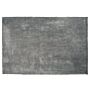 Shaggy Area Rug Grey Cotton Polyester Blend 160 X 230 Cm Fluffy Dense Pile