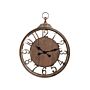 Wall Clock Brown Synthetic Material Ø 52 Cm Home Decor Traditional Arabic Numerals