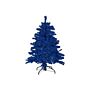 Artificial Christmas Tree Blue Synthetic 120 Cm Metal Base Traditional Winter Holiday Decoration