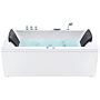 Bath White Acrylic 183 X 90 Cm Left Hand Massage Jets Headrest Led Lights