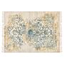 Viscose Area Rug Yellow And Green 160 X 230 Cm Oriental Distressed