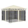 Vidaxl Gazebo With Mosquito Net 3x3x2.73 M Cream 180 G/m²