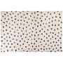 Rug Light Beige Cotton 200 X 300 Cm Rectangular Animal Motif