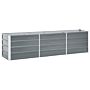 Vidaxl Garden Raised Bed Galvanised Steel 240x40x45 Cm Grey