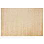 Area Rug Light Beige Viscose 140 X 200 Cm Tufted Low Pile