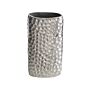 Flower Vase Silver Aluminium Metal Home Decor Handmade Tall Decorative Indoor Pot