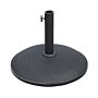 Outsunny 25kgs Round Umbrella Base Concrete Parasol Weight Stand Patio Outdoor Black Dia 50cm