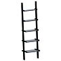 York 5 Tier Ladder Bookcase, Black