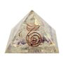 Med Orgonite Pyramid 5cm Gem Chips And Copper