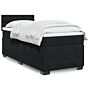 Vidaxl Box Spring Bed With Mattress Black 80x200 Cm Velvet