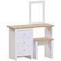 Vida Designs Arlington Dressing Table Set, White