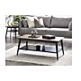 Findlay Coffee Table With Shelf - Walnut & Black