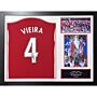 Arsenal Fc Vieira Signed Shirt (framed)