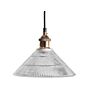 Pendant Lamp Transparent Glass Copper Vintage Industrial Ceiling Light